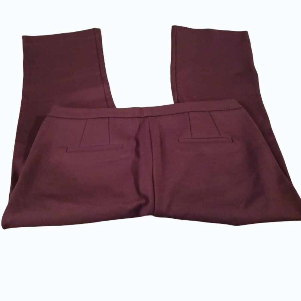 NWT- MAX & MIA Plum Ankle/Crop Pants - Picture 11 of 13